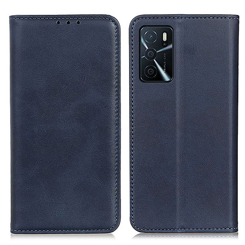 Coque Portefeuille Livre Cuir Etui Clapet A02D pour Oppo A16s Bleu