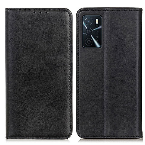 Coque Portefeuille Livre Cuir Etui Clapet A02D pour Oppo A16s Noir