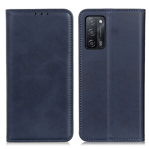 Coque Portefeuille Livre Cuir Etui Clapet A02D pour Oppo A53s 5G Bleu