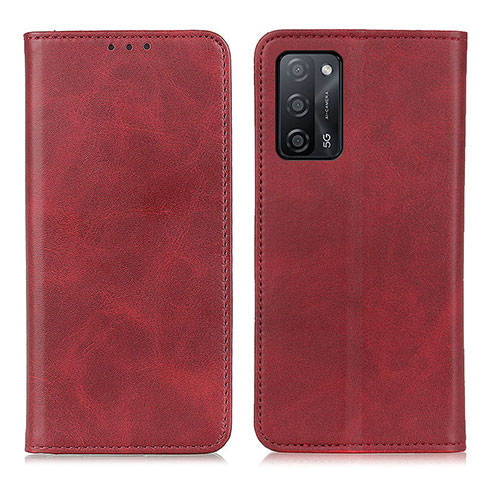 Coque Portefeuille Livre Cuir Etui Clapet A02D pour Oppo A53s 5G Rouge