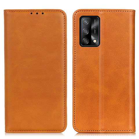 Coque Portefeuille Livre Cuir Etui Clapet A02D pour Oppo A74 4G Brun Clair