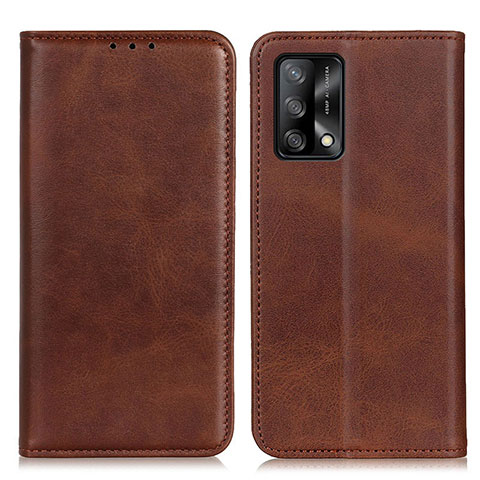 Coque Portefeuille Livre Cuir Etui Clapet A02D pour Oppo A74 4G Marron