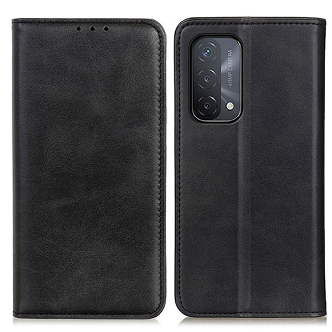 Coque Portefeuille Livre Cuir Etui Clapet A02D pour Oppo A74 5G Noir