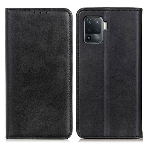 Coque Portefeuille Livre Cuir Etui Clapet A02D pour Oppo F19 Pro Noir