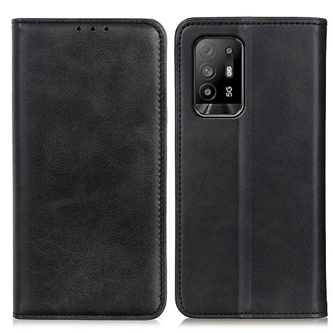 Coque Portefeuille Livre Cuir Etui Clapet A02D pour Oppo F19 Pro+ Plus 5G Noir