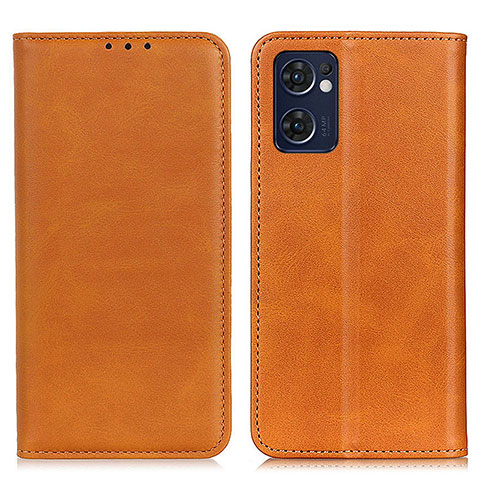 Coque Portefeuille Livre Cuir Etui Clapet A02D pour Oppo Find X5 Lite 5G Brun Clair