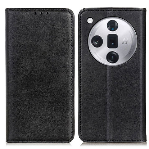 Coque Portefeuille Livre Cuir Etui Clapet A02D pour Oppo Find X7 Ultra 5G Noir