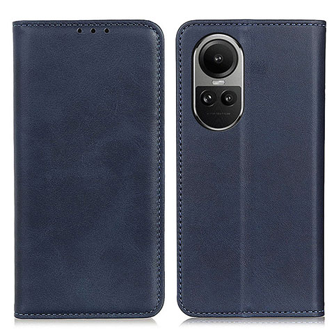 Coque Portefeuille Livre Cuir Etui Clapet A02D pour Oppo Reno10 5G Bleu