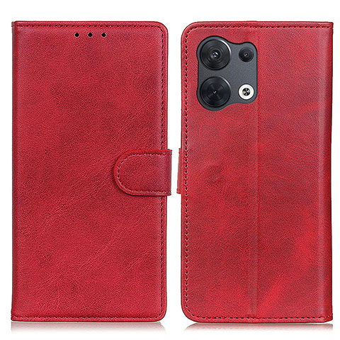 Coque Portefeuille Livre Cuir Etui Clapet A02D pour Oppo Reno9 5G Rouge