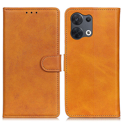 Coque Portefeuille Livre Cuir Etui Clapet A02D pour Oppo Reno9 Pro+ Plus 5G Marron