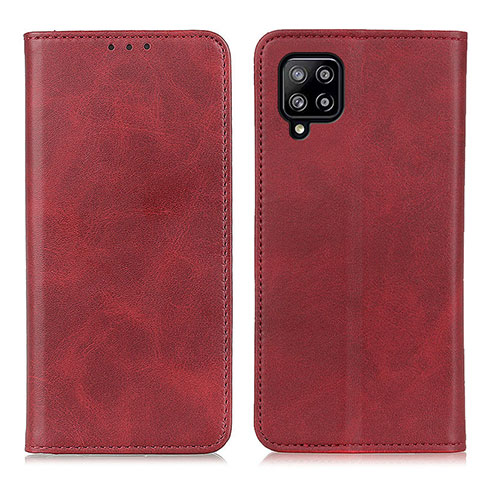 Coque Portefeuille Livre Cuir Etui Clapet A02D pour Samsung Galaxy A22 4G Rouge