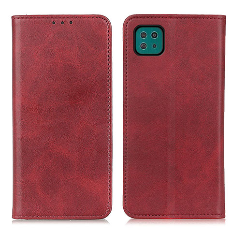 Coque Portefeuille Livre Cuir Etui Clapet A02D pour Samsung Galaxy A22 5G Rouge