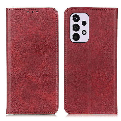 Coque Portefeuille Livre Cuir Etui Clapet A02D pour Samsung Galaxy A33 5G Rouge