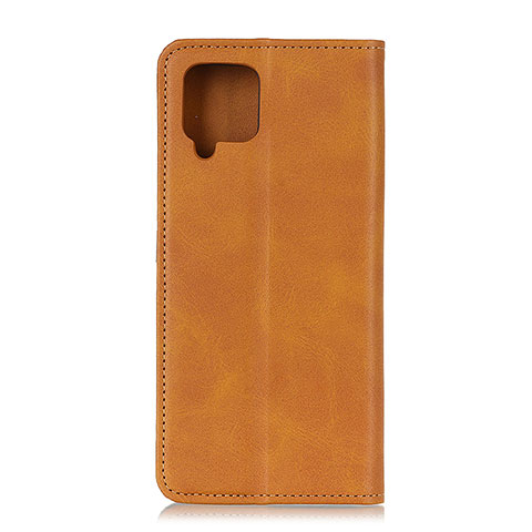 Coque Portefeuille Livre Cuir Etui Clapet A02D pour Samsung Galaxy A42 5G Brun Clair