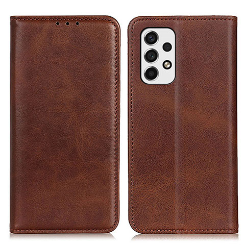 Coque Portefeuille Livre Cuir Etui Clapet A02D pour Samsung Galaxy A53 5G Marron