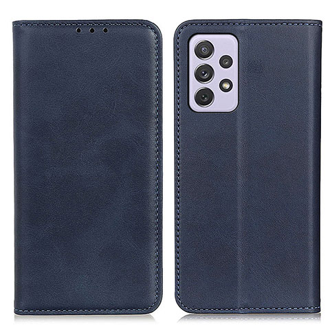 Coque Portefeuille Livre Cuir Etui Clapet A02D pour Samsung Galaxy A73 5G Bleu