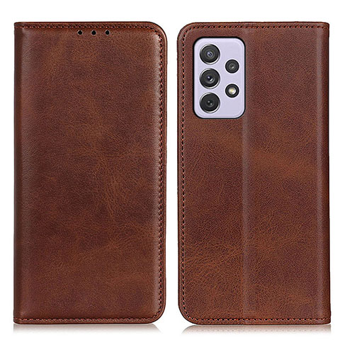 Coque Portefeuille Livre Cuir Etui Clapet A02D pour Samsung Galaxy A73 5G Marron