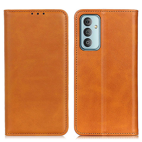 Coque Portefeuille Livre Cuir Etui Clapet A02D pour Samsung Galaxy F23 5G Brun Clair