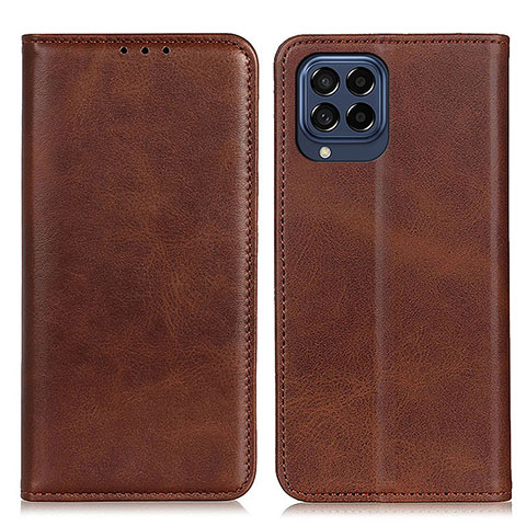 Coque Portefeuille Livre Cuir Etui Clapet A02D pour Samsung Galaxy M53 5G Marron