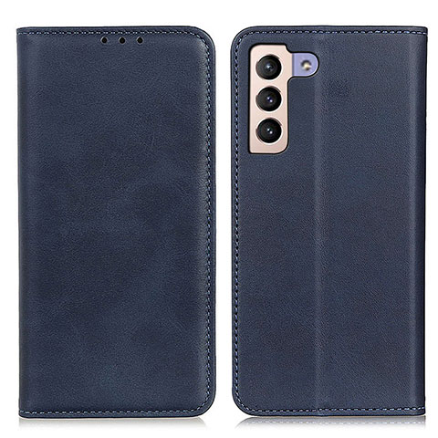 Coque Portefeuille Livre Cuir Etui Clapet A02D pour Samsung Galaxy S21 5G Bleu