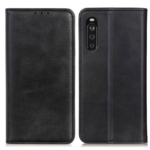 Coque Portefeuille Livre Cuir Etui Clapet A02D pour Sony Xperia 10 III Lite Noir