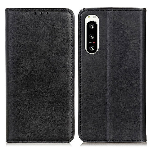 Coque Portefeuille Livre Cuir Etui Clapet A02D pour Sony Xperia 5 IV Noir