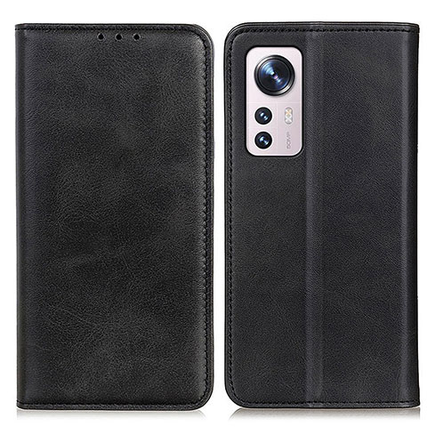 Coque Portefeuille Livre Cuir Etui Clapet A02D pour Xiaomi Mi 12 5G Noir