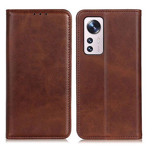 Coque Portefeuille Livre Cuir Etui Clapet A02D pour Xiaomi Mi 12 Pro 5G Marron