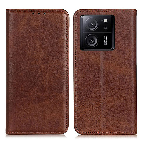 Coque Portefeuille Livre Cuir Etui Clapet A02D pour Xiaomi Mi 13T Pro 5G Marron