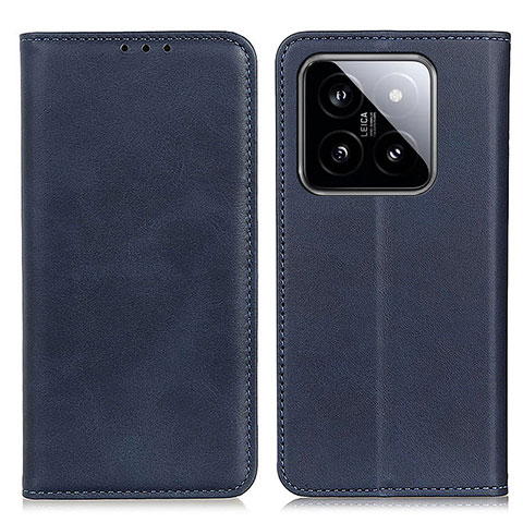 Coque Portefeuille Livre Cuir Etui Clapet A02D pour Xiaomi Mi 14 5G Bleu