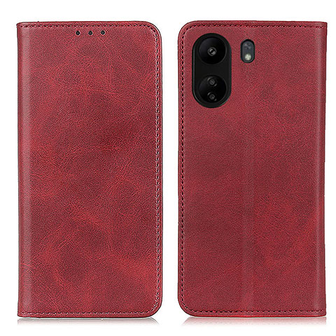 Coque Portefeuille Livre Cuir Etui Clapet A02D pour Xiaomi Poco C65 Rouge