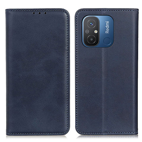 Coque Portefeuille Livre Cuir Etui Clapet A02D pour Xiaomi Redmi 11A 4G Bleu