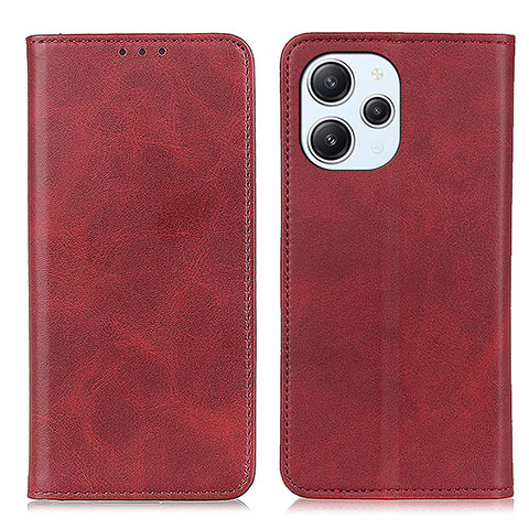 Coque Portefeuille Livre Cuir Etui Clapet A02D pour Xiaomi Redmi 12 4G Rouge