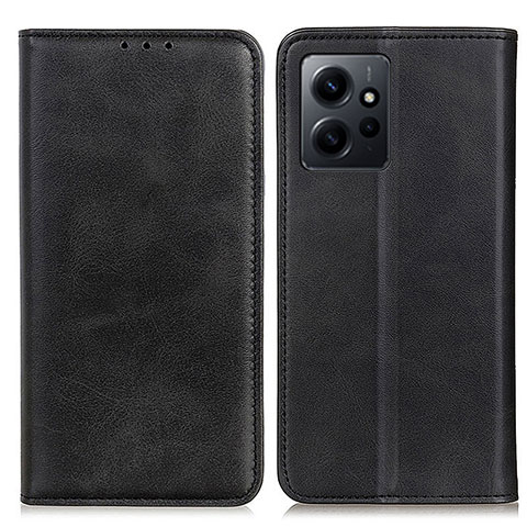 Coque Portefeuille Livre Cuir Etui Clapet A02D pour Xiaomi Redmi Note 12 4G Noir