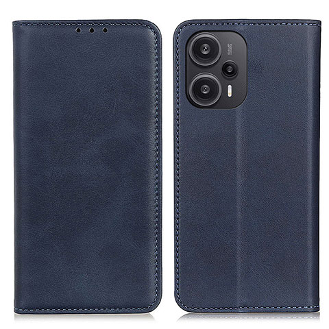 Coque Portefeuille Livre Cuir Etui Clapet A02D pour Xiaomi Redmi Note 12 Turbo 5G Bleu