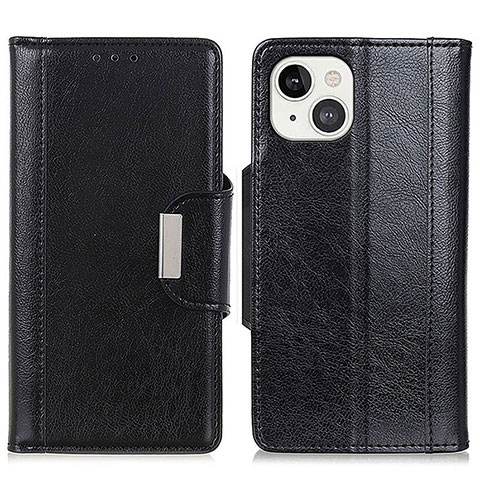 Coque Portefeuille Livre Cuir Etui Clapet A03 pour Apple iPhone 13 Mini Noir