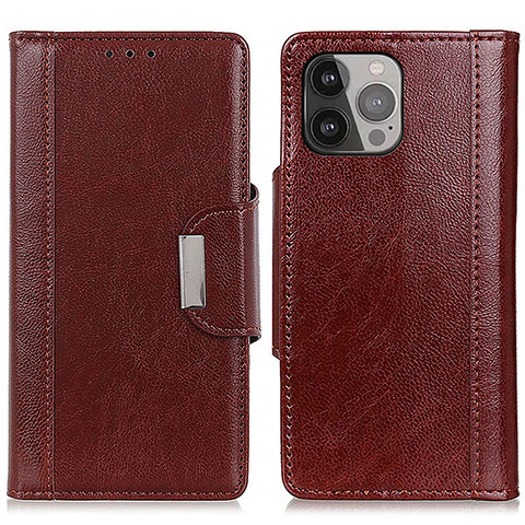 Coque Portefeuille Livre Cuir Etui Clapet A03 pour Apple iPhone 14 Pro Rouge