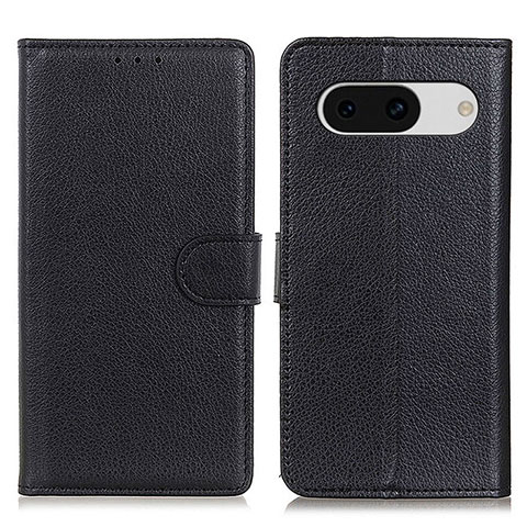 Coque Portefeuille Livre Cuir Etui Clapet A03D pour Google Pixel 8a 5G Noir