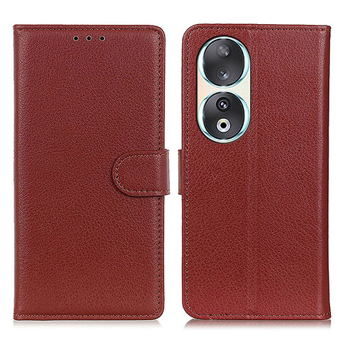 Coque Portefeuille Livre Cuir Etui Clapet A03D pour Huawei Honor 90 5G Marron