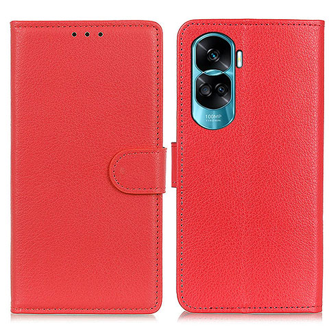 Coque Portefeuille Livre Cuir Etui Clapet A03D pour Huawei Honor 90 Lite 5G Rouge