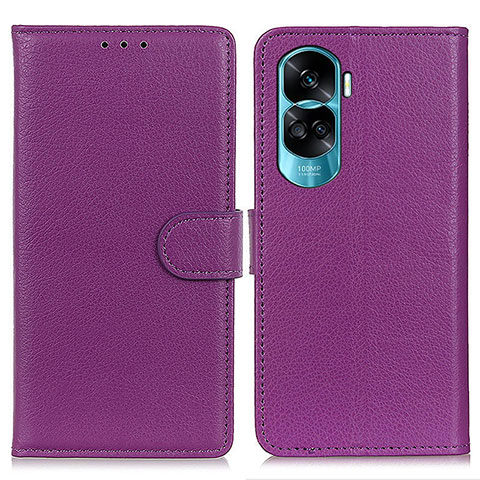 Coque Portefeuille Livre Cuir Etui Clapet A03D pour Huawei Honor 90 Lite 5G Violet