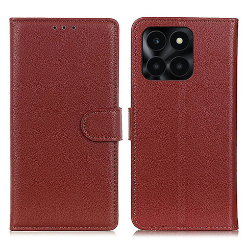 Coque Portefeuille Livre Cuir Etui Clapet A03D pour Huawei Honor X8b Marron