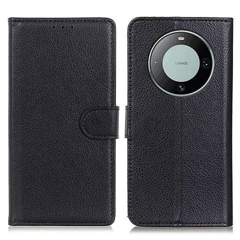 Coque Portefeuille Livre Cuir Etui Clapet A03D pour Huawei Mate 60 Noir