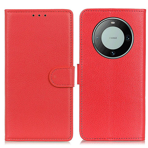 Coque Portefeuille Livre Cuir Etui Clapet A03D pour Huawei Mate 60 Rouge