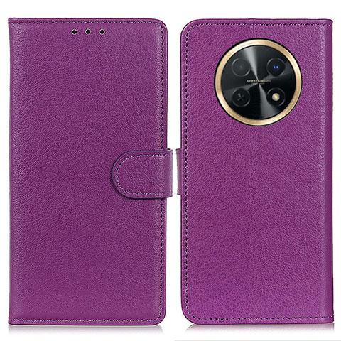 Coque Portefeuille Livre Cuir Etui Clapet A03D pour Huawei Nova Y91 Violet