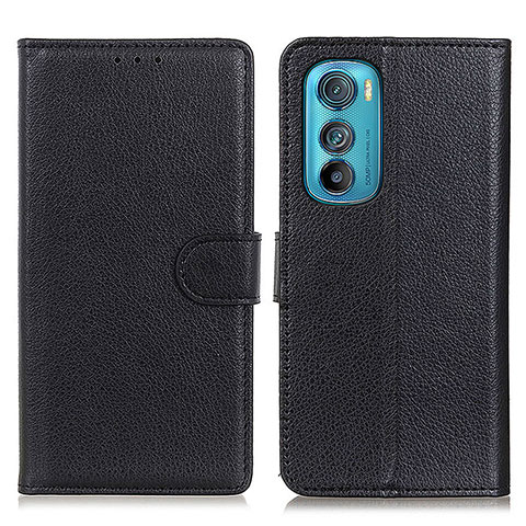 Coque Portefeuille Livre Cuir Etui Clapet A03D pour Motorola Moto Edge 30 5G Noir