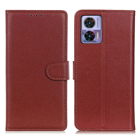 Coque Portefeuille Livre Cuir Etui Clapet A03D pour Motorola Moto Edge 30 Neo 5G Marron