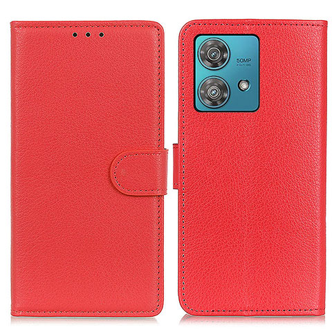 Coque Portefeuille Livre Cuir Etui Clapet A03D pour Motorola Moto Edge 40 Neo 5G Rouge