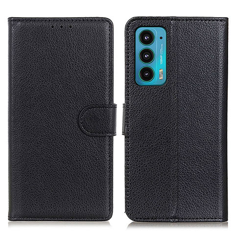 Coque Portefeuille Livre Cuir Etui Clapet A03D pour Motorola Moto Edge Lite 5G Noir