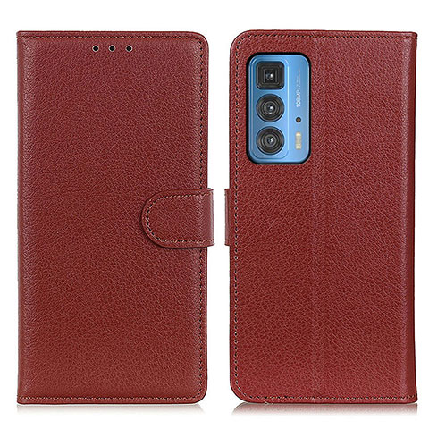 Coque Portefeuille Livre Cuir Etui Clapet A03D pour Motorola Moto Edge S Pro 5G Marron